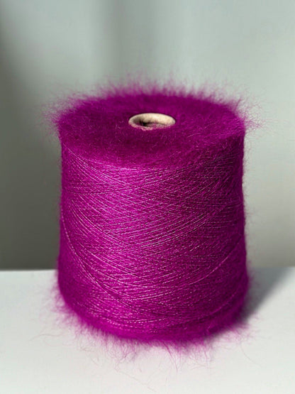 Kid Mohair Silk Yarn Fuchsia color