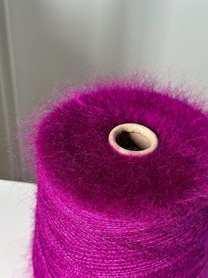 Kid Mohair Silk Yarn Fuchsia color