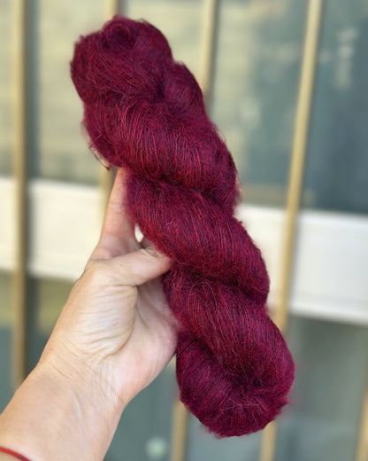 Super kid mohair Aura 50g, color Vino