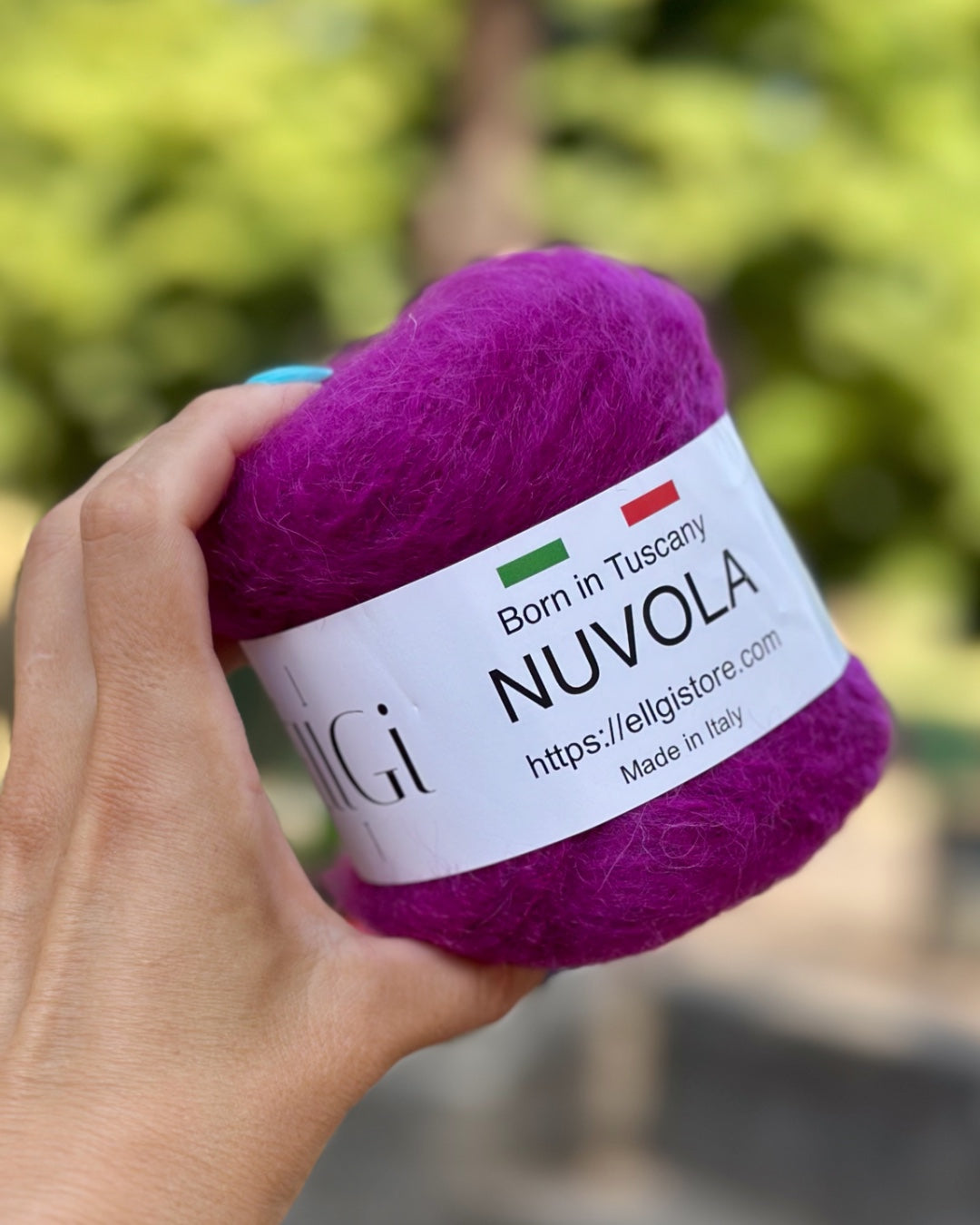 Super kid mohair yarn Nuvola color Fuchsia, 50g – ÉllGi